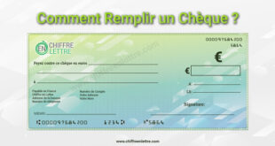 Remplir Un Cheque Centimes