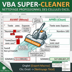 Super-Cleaner XLAM : La solution ultime pour supprimer les espaces inutiles dans Excel